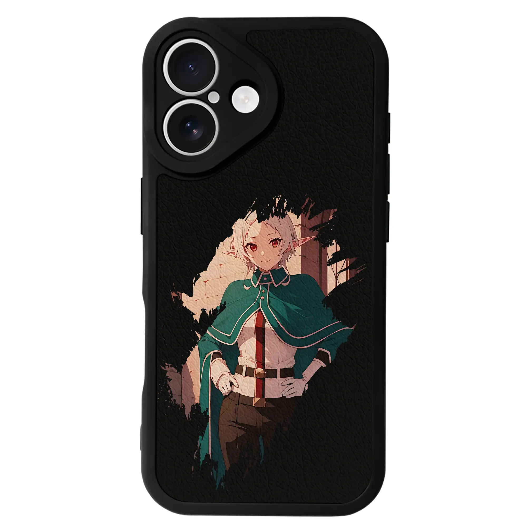 無職転生 グッズ,シルフィエット - IPhone 16シリーズ対応 ・ シリコンスマホケース ・ レザー調 ・ 高精度フィット ・ 耐衝撃 ・ ワイヤレス充電対応 ・ 精密カット